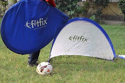 FITFIX Pop Up Goal 1 Pair Portable Soccer Goals with Carry Bag Football Net