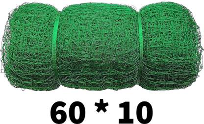 I2SERVICES Cricket Net 60x10ft - Durable Nylon HDPE Practice Net Cricket Net