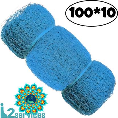 I2SERVICES Cricket Practice & Boundary Net – Durable Nylon Net for Training – (100*10 Ft) Cricket Net