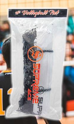 Supreme Volleyball Net Ace 911 (4 Side Tape) Heavy Duty Machine Made Volleyball Net