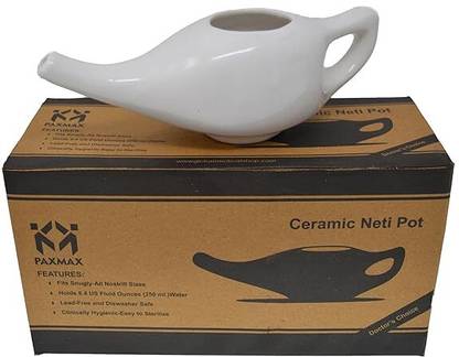 PAXMAX Ceramic White Neti Pot