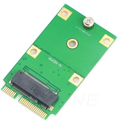 Buyyart New M.2 NGFF SSD to Mini PCI-E mSATA Adapter Card Replacement Converter Network Interface Card