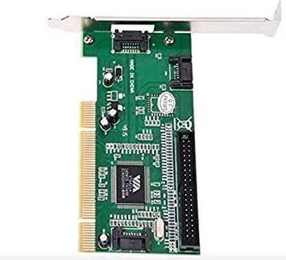 ATEVON PCI to 3 SATA+1 IDE Card Network Interface Card