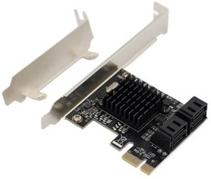 MILLENNIUM TECHNOLOGY Pci Express 4 Port Sata Expansion Card Network Interface Card