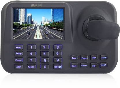 GOLENS PTZ Controller 3D Joystick with POE | 5 Inch LCD Screen Security Camera