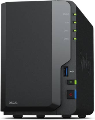 Synology Diskstation Nas DS223 2-bay DiskStation ,Realtek RTD,2GB DDR4 non-ECC Tower Server