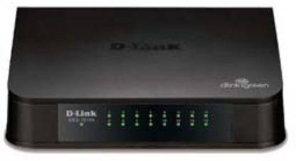 D-Link DES-1016A 16 Port 10/100 MBPS Switch, Black, 20.8 x 6.8 x 25.6 cm 16 Ports 100 Mbps Unmanaged Network Switch