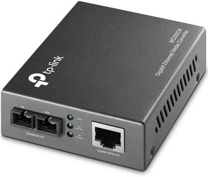 TP-Link Mc200cm Gigabit Ethernet Multi-Mode Media Converter For Desktop 1 Ports 1000 Mbps Unmanaged Network Switch