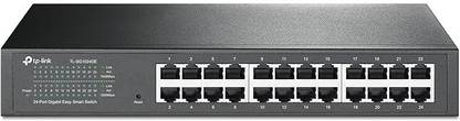 TP-Link 24-Port Gigabit Ethernet Easy Smart Switch Unmanaged Plus Desktop/Rackmount 24 Ports 1000 Mbps Unmanaged Network Switch