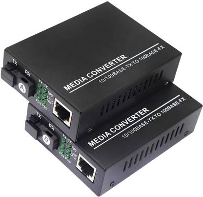 RAMEX Fast Ethernet to Fiber Converter 10/100Base-Tx to 100Base-FX SC 25KM 1 Ports 1000 Mbps Smart Network Switch
