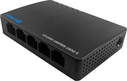 HI-FOCUS 5 Port Gigabit Desktop Switch /10/100/1000 Mbps / Ethernet Switch|Network Switch 5 Ports 1000 Mbps Unmanaged Network Switch