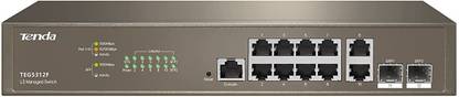 TENDA TEG5312F 12 Port 10/100/1000Mbps L3 Managed 16 Ports 1000 Mbps Fully Managed Network Switch