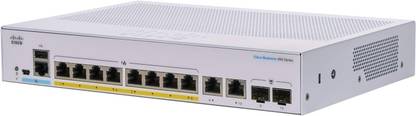 CISCO Business CBS350-8P-E-2G Managed Switch | 8 Port GE | PoE | Ext PS 8 Ports 1000 Mbps Smart Network Switch
