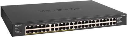 NETGEAR GS348PP - 48-Port Gigabit Ethernet Unmanaged PoE+ Switch with 24-Ports PoE+ 48 Ports 100 Mbps Unmanaged Network Switch