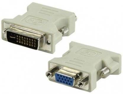 Etzin DVI To VGA Adapter, DVI To VGA Converter, DVI-I 24+5 Male to VGA HD 15 pin Female Adapter Compatible with HDTV, Gaming, Projector, DVD, Laptop, PC, 24 Ports 10 Mbps Network Switch