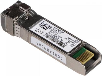 CISCO 10GBASE-SR SFP+ Module for MMF SFP-10G-SR-S Transceiver 1 Ports 1000 Mbps Unmanaged Network Switch