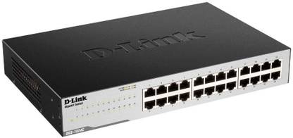 D-Link Systems 24-Port Unmanaged Gigabit Switch -24 x Gigabit Ethernet Network Switch 24 Ports 1000 Mbps Unmanaged Network Switch