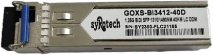 Syrotech 1.25G Bidectional SFP 40 KM-1 Pair (GOXS -BI3412-40D GOXS BI4312-40D) 2 Ports 1000 Mbps Fully Managed Network Switch