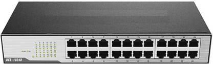 GLOBALNETWORk DES-1024D 24-Port Fast Ethernet Unmanaged 24 Ports 100 Mbps Unmanaged Network Switch