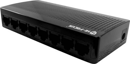 HI-FOCUS 8 Port Ethernet Switch/ 10/100Mbps Desktop Switch/ Ethernet Switch for Industry 8 Ports 100 Mbps Network Switch