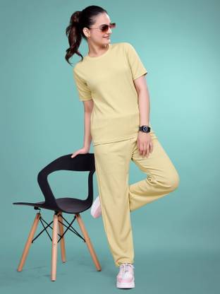 SAKARMAA Solid Women Track Suit