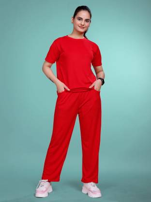 SAKARMAA Solid Women Track Suit