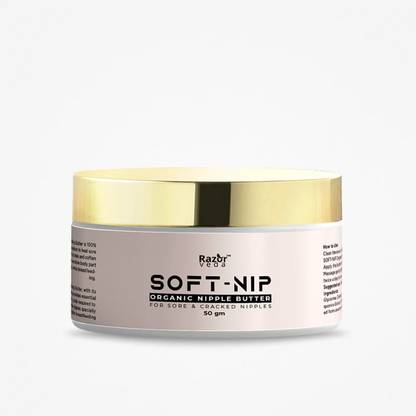 Razorveda SOFT-NIP Organic Nipple Soothing Butter for Sore & Cracked Nipples Organic Nipple Cream