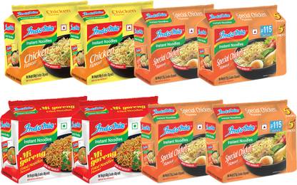 indomie Combo Of Special Chicken(20 Pack), Mi Goreng Vegetarian & Chicken (Each 10 Pack) Instant Noodles Non-vegetarian