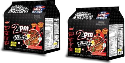 2pm Korean Ramen Noodles 100 gms | Pack of 10 Instant Noodles Non-vegetarian