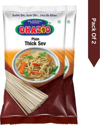 Dhaboo Plain Thick Sev Instant Noodles Vegetarian