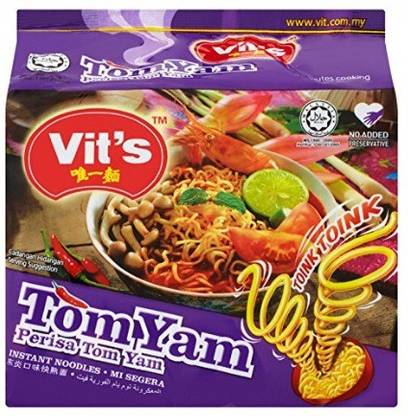 vit's INSTANT NOODLE TOM YAM FLAVOUR PACK OF 5 Instant Noodles Vegetarian
