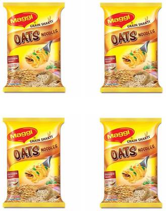 Maggi 2 MINUTE INSTANT NOODLES - OATS 72.5 GRAMS X 4 Instant Noodles Vegetarian