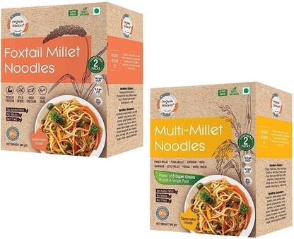 Organic Wisdom Multi Millet & Foxtail Noodles | No MSG, No Maida | Rich in Protein & Vit B Instant Noodles Vegetarian
