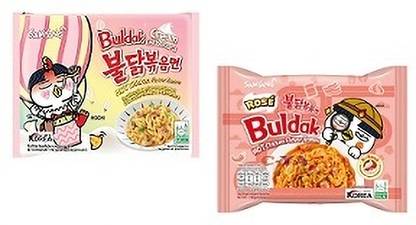 Samyang SAM-Rose& Cr Carbo-PK2 Instant Noodles Non-vegetarian