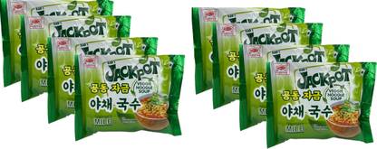 JACKPOT Veggie Noodles Soup 100gm (Pack of 8) Instant Noodles Non-vegetarian