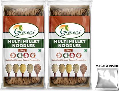 Grenera Healthy Multi Millet Easy & Ready to Cook Noodles | No Maida | No Preservatives Instant Noodles Vegetarian