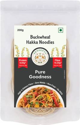 SENSEFUL Buckwheat Hakka Noodles - High in Dietary Fibre, Zero Maida & Non-Fried Hakka Noodles Vegetarian
