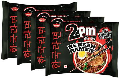 2pm Korean Ramen Noodles 100 gms | Pack of 4 Instant Noodles Non-vegetarian