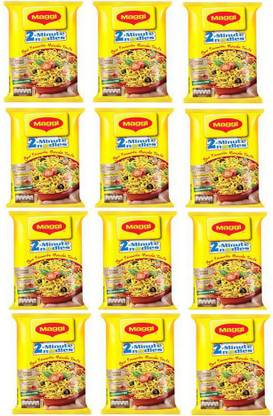 Maggi Masala Instant Noodles Vegetarian 840 grams (70g*12)// Instant Noodles Vegetarian