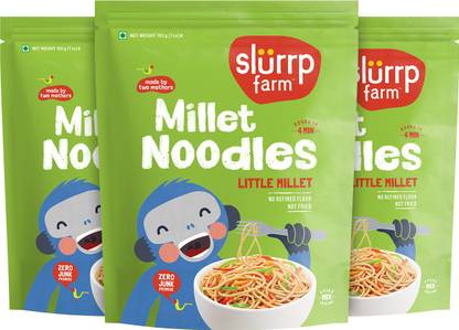 Slurrp Farm Little Millet, No Maida, Not Fried, Hakka Noodles Vegetarian