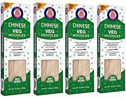 GrainShakti CHINESE VEG NOODLES - 4 PACK Instant Noodles Vegetarian