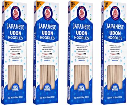 GrainShakti JAPANESE UDON NOODLES - 4 PACK Instant Noodles Vegetarian