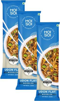 MOI SOI Udon Noodles Combo of 3 (Each Pack 150 gms | 100% Natural | No Preservatives) Instant Noodles Vegetarian