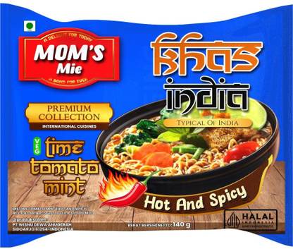 moms mie Lime Tomato Mint Noodles – Tangy and Refreshing Indian Flavors Instant Noodles Vegetarian