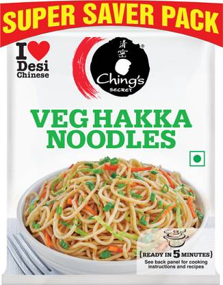 Ching's Secret Veg Hakka Noodles, Cooks In 5-7 mins, Just Soak & Drain Hakka Noodles Vegetarian