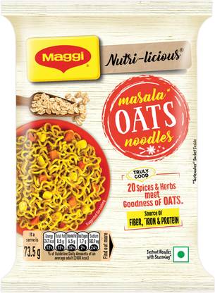 Maggi Nutri licious Oats Masala Instant Noodles Vegetarian