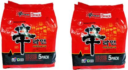Nongshim Shin ramyun masala noodles _10 Instant Noodles Vegetarian