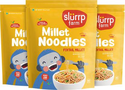 Slurrp Farm Foxtail Millet � No Maida, Not Fried Hakka Noodles Vegetarian