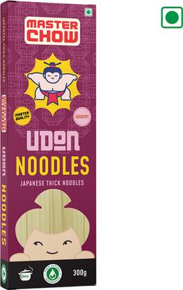 MasterChow Udon Noodles - Thick, Flat Wheat Noodle Instant Noodles Vegetarian