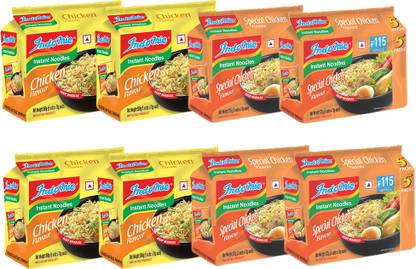indomie Combo Of Special Chicken Flavour (20 Packets) & Chicken Flavour (20 Packets) Instant Noodles Non-vegetarian